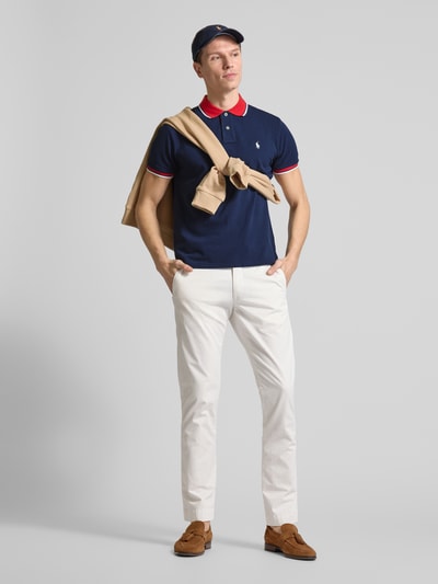 Polo Ralph Lauren Poloshirt mit Label-Stitching Marine 1