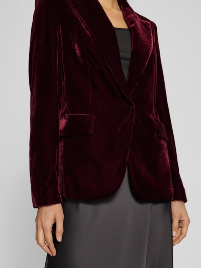 Mango Regular Fit Blazer mit Reverskragen Modell 'COMBI' Bordeaux 3