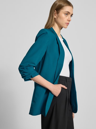 PIECES blazer met sjaalkraag Petrol - 3