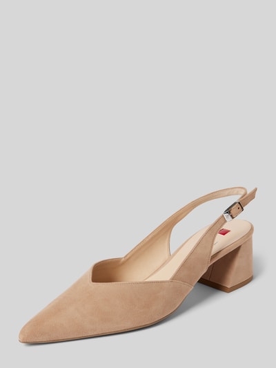 Högl Slingbacks aus echtem Leder Taupe 1