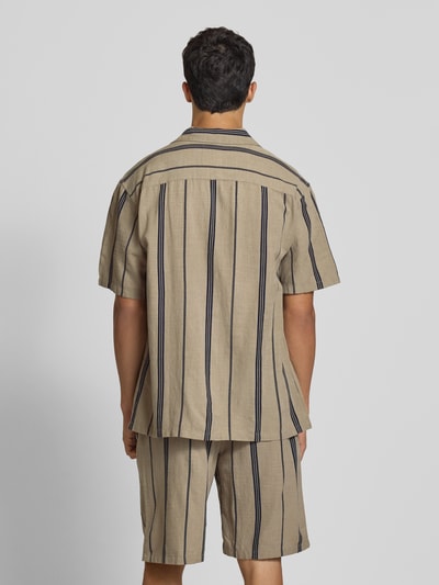 Only & Sons Loose Fit Freizeithemd aus Viskose-Mix Beige 5