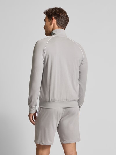 BOSS Regular Fit Sweatjacke aus Baumwoll-Mix Hellgrau 5