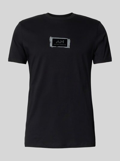 Antony Morato T-shirt met labelprint Zwart - 2
