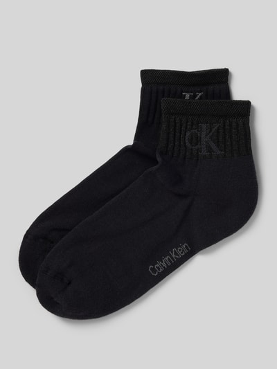 Calvin Klein Jeans Sneakersocken mit elastischem Rippenbündchen im 2er-Pack Black 1