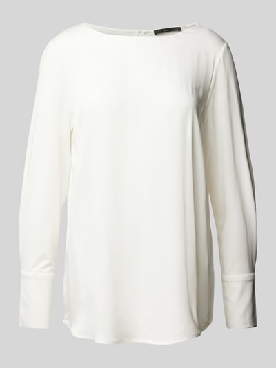 Oui Blouseshirt van viscose met ronde hals Offwhite - 2