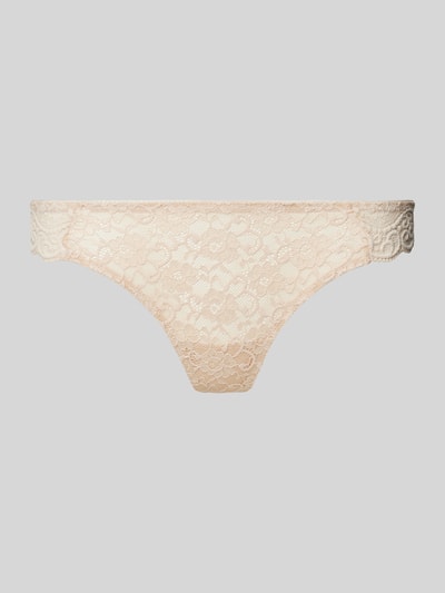 Triumph String in semitransparentem Design Modell 'AMOURETTE' Beige 1