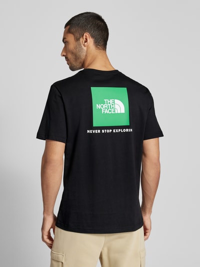 The North Face T-shirt met labelprint, model 'REDBOX' Zwart - 5