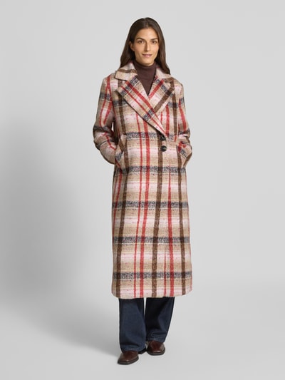 YAS Płaszcz z kołnierzem z połami model ‘CIRA’ Beżowy 4