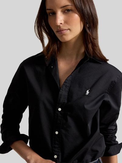 Polo Ralph Lauren Hemdbluse mit durchgehender Knopfleiste Black 3