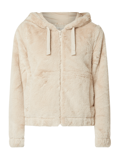 Review Jacke aus Webpelz mit Kapuze  Offwhite 2