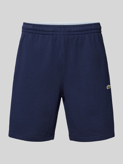 Lacoste Sweatshorts met labeldetail Rookblauw - 2