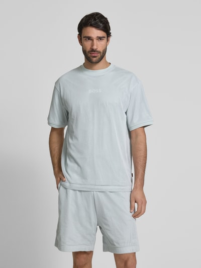 BOSS Orange T-Shirt mit Lochstickerei Lind 4