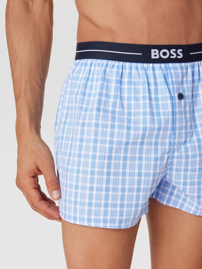 BOSS Boxershort met labeldetail in een set van 2 stuks Lichtblauw - 3