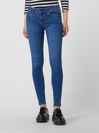 Pepe Jeans Skinny Fit Jeans mit Stretch-Anteil Modell 'Pixie' Jeansblau 4