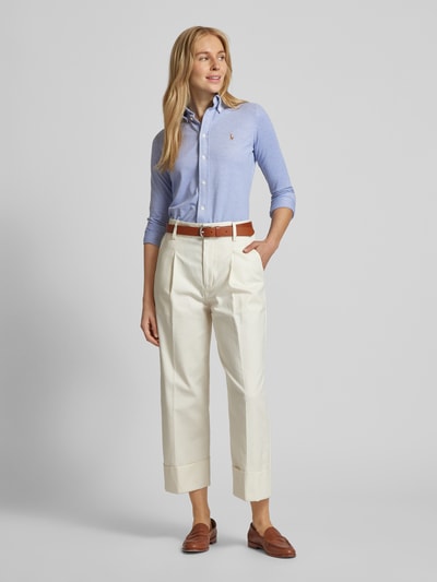 Polo Ralph Lauren Bluse mit Button-Down-Kragen Blau 1