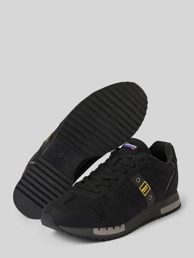 Blauer USA Sneaker mit Label-Patch Modell 'QUEENS' Black 4