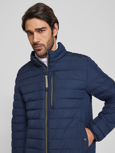 Fynch-Hatton Sweatjacke mit Stehkragen Marine 3