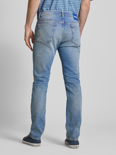 Hugo Blue Regular Fit Jeans im 5-Pocket-Design Modell 'Ash' Hellblau 5