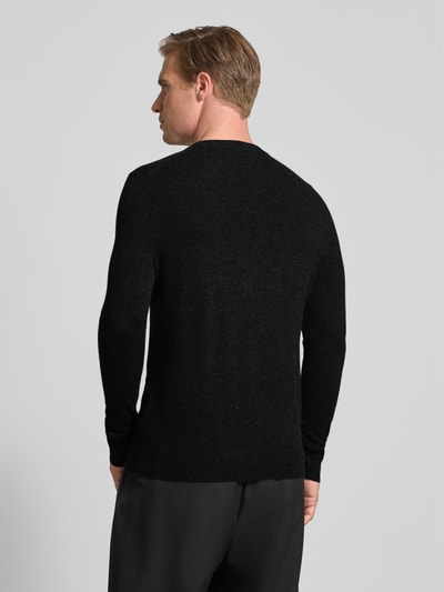 Christian Berg Men Strickpullover aus Wolle-Kaschmir-Mix Anthrazit Melange 5