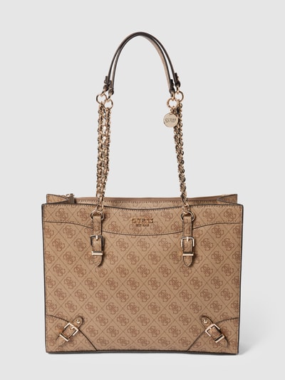 Guess Tote Bag mit Label-Print Modell 'DIDI' Sand 2