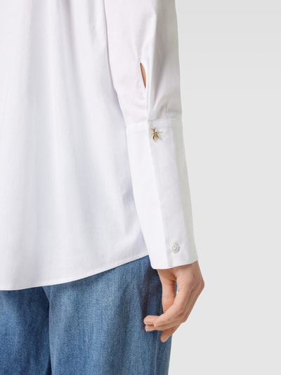 Patrizia Pepe Hemdbluse mit Brusttasche Modell 'CAMICIA' Offwhite 3