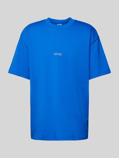 Hugo Blue T-Shirt mit Logo-Print Modell 'Nouveres' Blau 2
