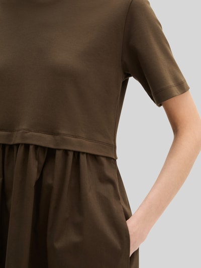 Marc O'Polo Loose Fit Freizeitkleid aus reiner Baumwolle Mittelbraun 3