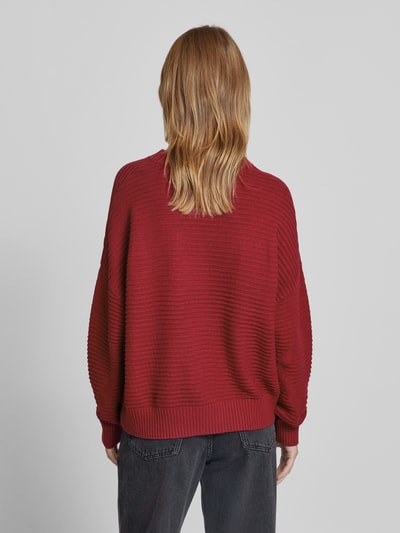 s.Oliver RED LABEL Gebreide pullover met structuurmotief Rood - 5