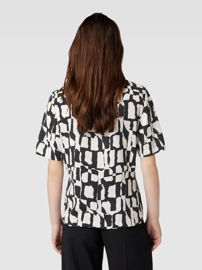 s.Oliver BLACK LABEL Blouseshirt met all-over motief Zwart - 5