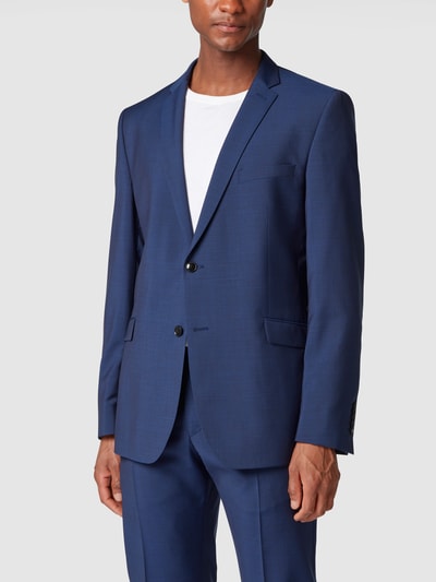 Strellson Slim Fit 2-Knopf-Sakko aus reiner Schurwolle Blau 4