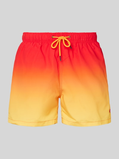 MCNEAL Relaxed Fit Badeshorts mit Logo-Stitching Rot 1