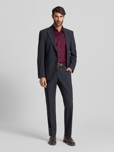 ETERNA Comfort Fit Businesshemd mit Knopfleiste Bordeaux 1