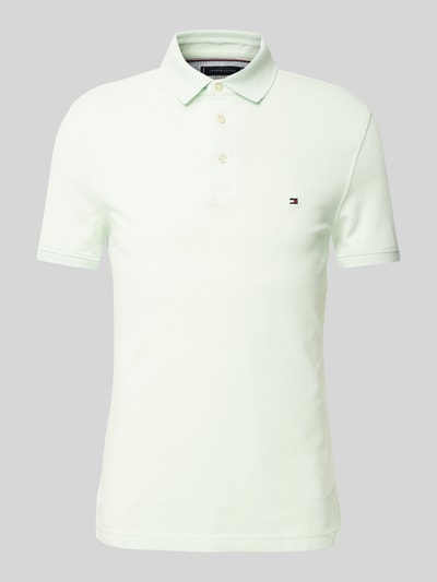 Tommy Hilfiger Slim fit poloshirt met logostitching, model '1985' Lichtgroen - 2