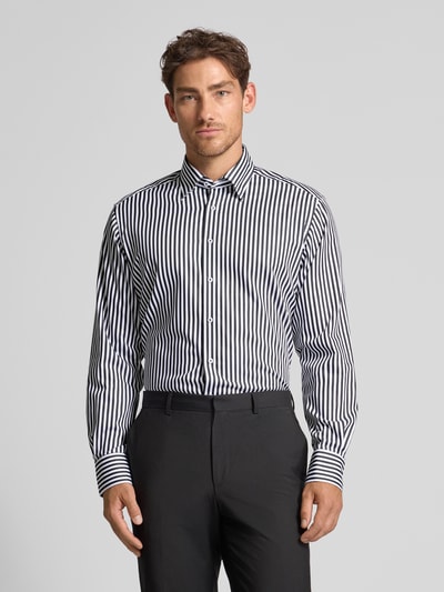 ETERNA Modern Fit Business-Hemd mit Knopfleiste Black 4