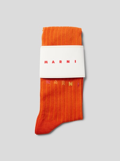 Marni Socken mit Label-Stitching Rot 3