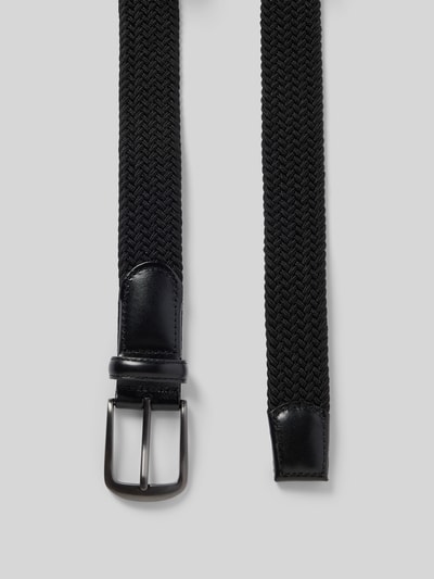 Produktfoto, Gürtel met doornsluiting van MCNEAL, heren riem van elastische materiaalmix met klassiek pasvorm, kabelpatroon, riembreedte 3,5 cm