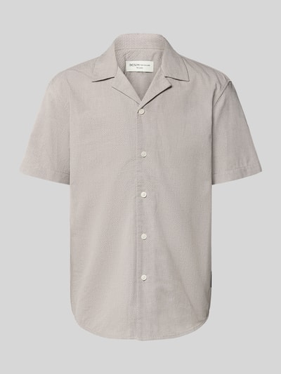 Tom Tailor Denim Relaxed Fit Freizeithemd aus reiner Baumwolle Mittelgrau Melange 2