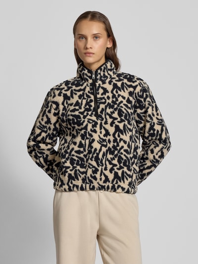 Only Regular fit schipperstrui met all-over motief, model 'NEW DALLAS' Metallic zwart - 4