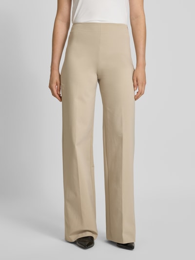 Drykorn Spodnie materiałowe z prostą nogawką i zakładkami w pasie Złamany biały 4