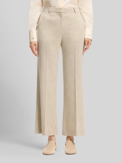 BOSS Korte fit broek met uitlopende pijp model 'TALIA-CROP' Beige - 4