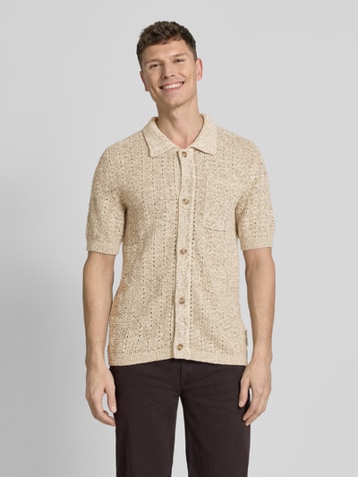 Marc O'Polo Regular Fit Freizeithemd aus Baumwoll-Leinen-Mix Offwhite 4