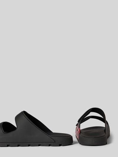 HUGO Sandale mit Logo Print Black 3