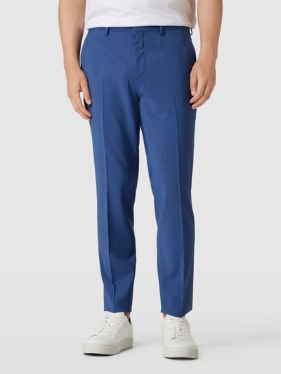 HUGO Pantalon met scheerwol, model 'Hesten' Marineblauw - 4