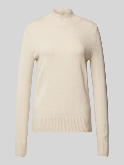 Christian Berg Woman Gebreide pullover met ribboorden, model 'Aliv' Beige gemêleerd - 2