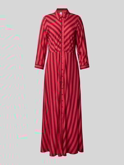 YAS Maxikleid mit Knopfleiste Modell 'SAVANNA' Pink 2