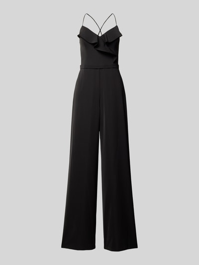 V.M. Jumpsuit met spaghettibandjes Zwart - 2