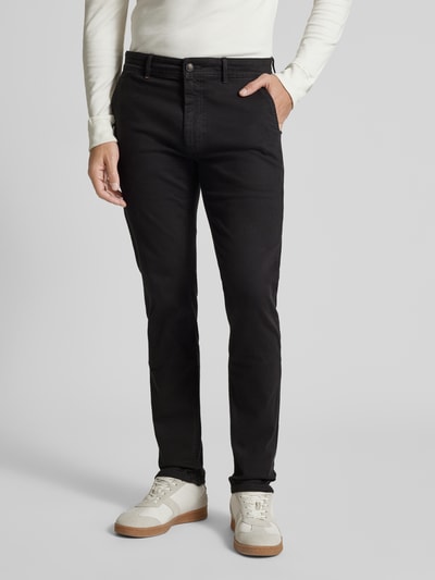 BOSS Orange Slim Fit Chino mit Gürtelschlaufen Black 4