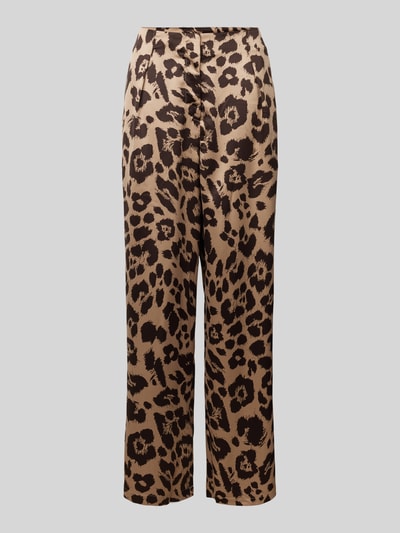 Vero Moda Relaxed Fit Culotte mit Animal-Print Modell 'MERLE' Mittelbraun 2