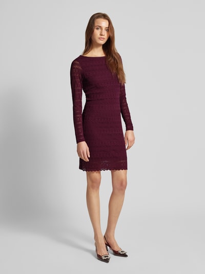 Vero Moda Slim Fit Mini Kleid aus Spitze Modell ZOE 2-WAY' Bordeaux 1