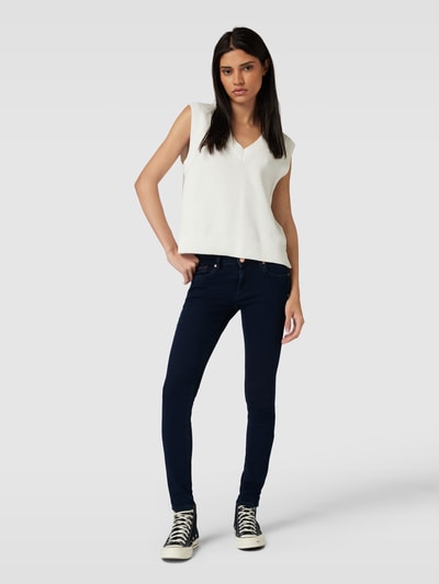 Tommy Jeans Jeansy o kroju skinny fit z detalem z logo model ‘SOPHIE’ Ciemnoniebieski 1